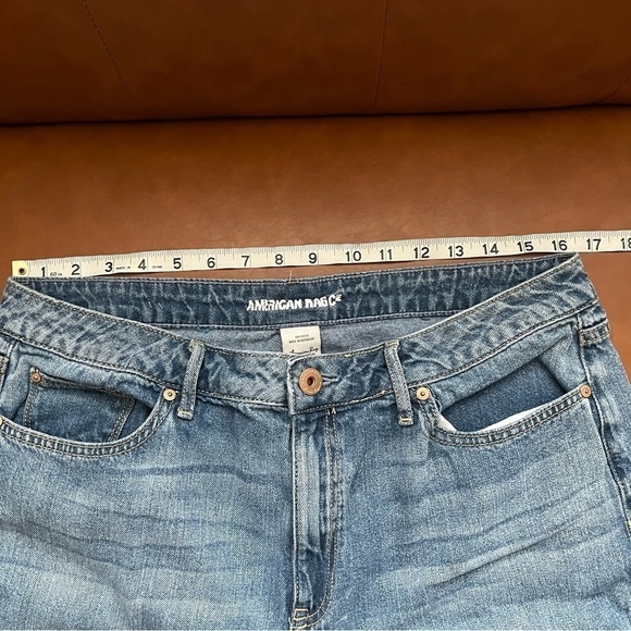 American Rag Cie Mom 100% Cotton Denim Jeans Raw Hem size 15 - Picture 5 of 9